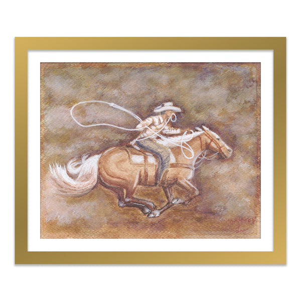 Cowboy Art Print