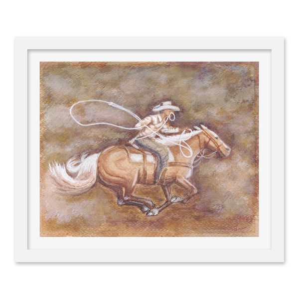 Cowboy Art Print