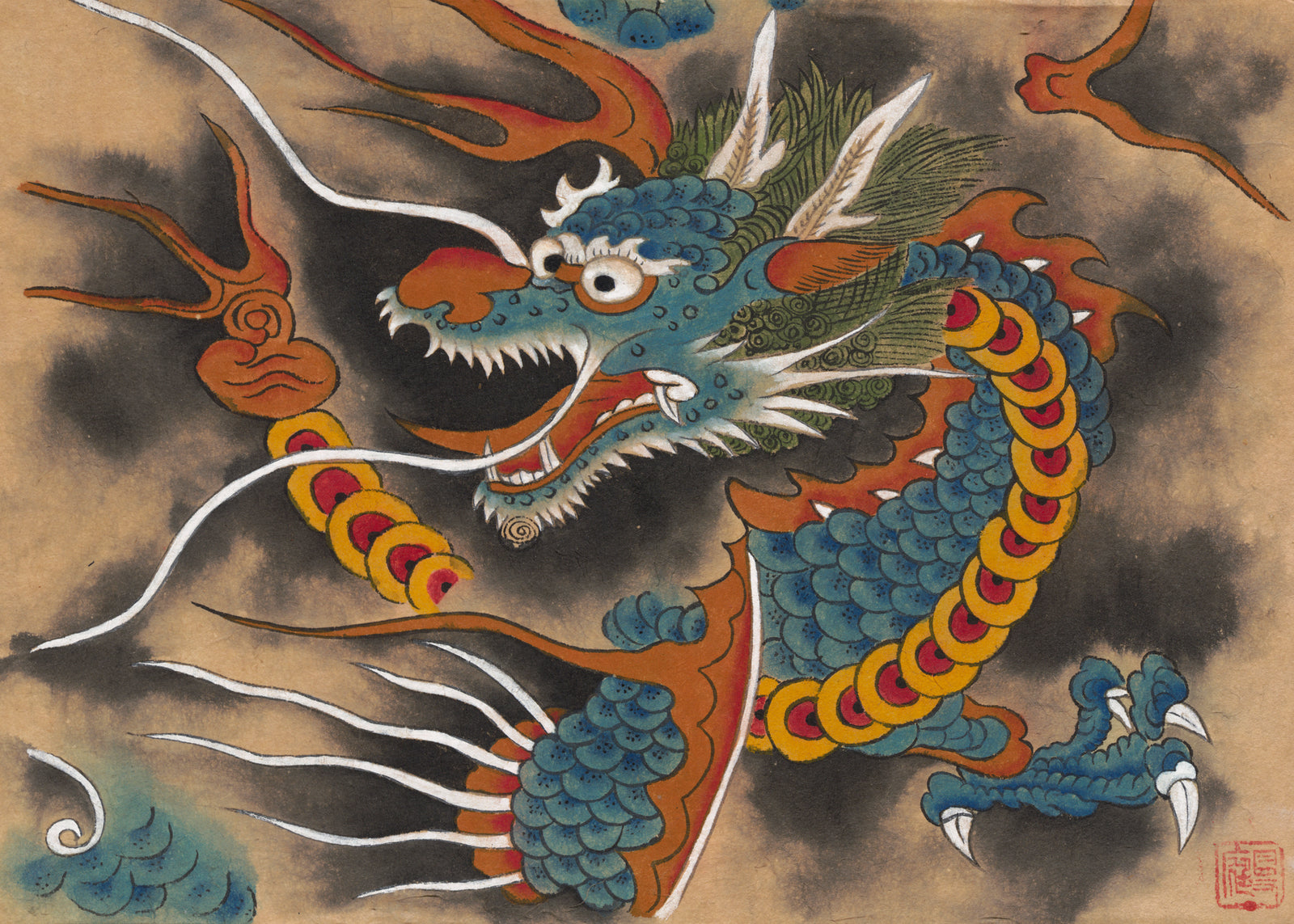 Korean sold Dragon painting