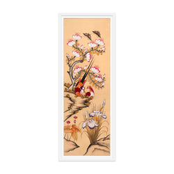 Pair of mythical birds and Magnolia tree Art Print