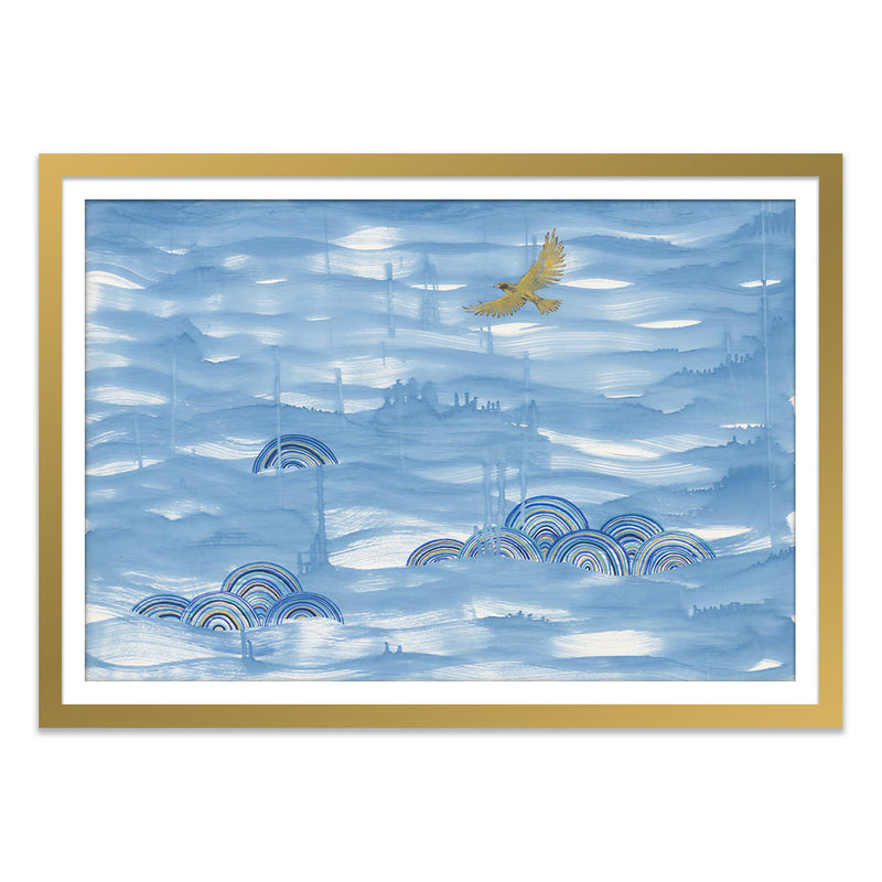 Golden Bowerbird Migration Print