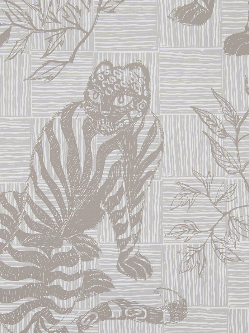 Checker Grasscloth Wallpaper - Hand-Drawn Design with Nostalgic
